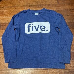 Unordinary Toddler Boy Five “Birthday” Party Shirt Size 5Y